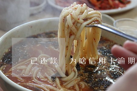 已还款 为啥信用卡逾期 已还款 为啥信用卡逾期